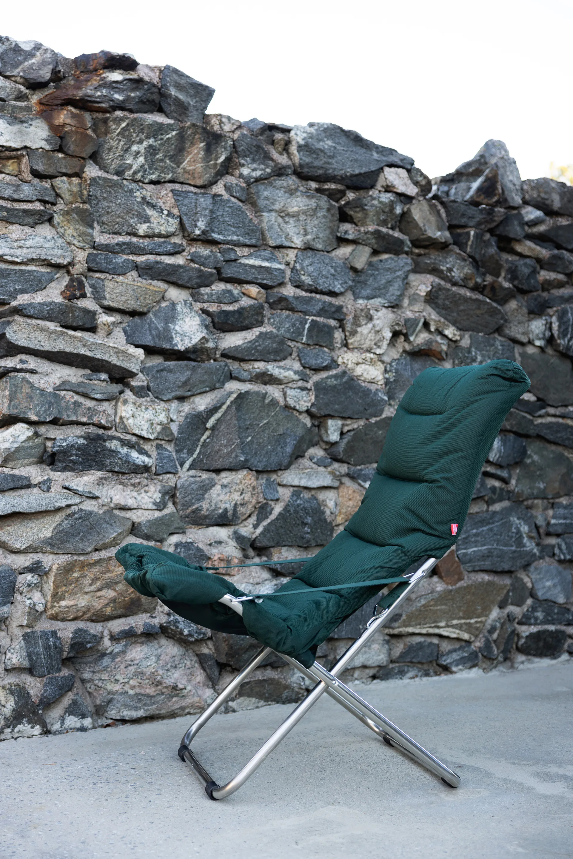 Fiesta Soft solstol, Dark green-aluminium Fiam