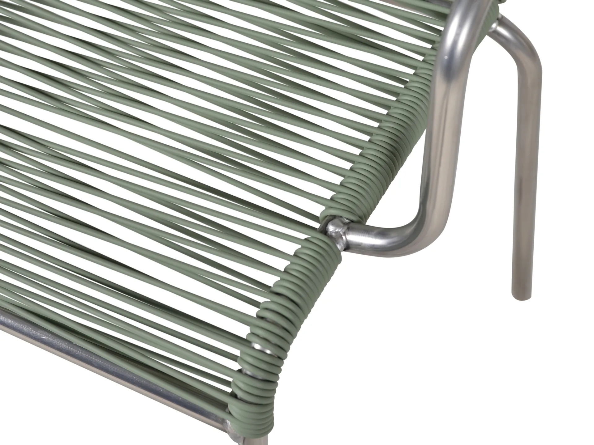 Mya karmstol aluminium, Sage green Fiam