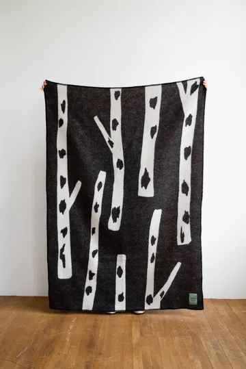 Birch filt 130x180 cm - Black-white - Fine Little Day