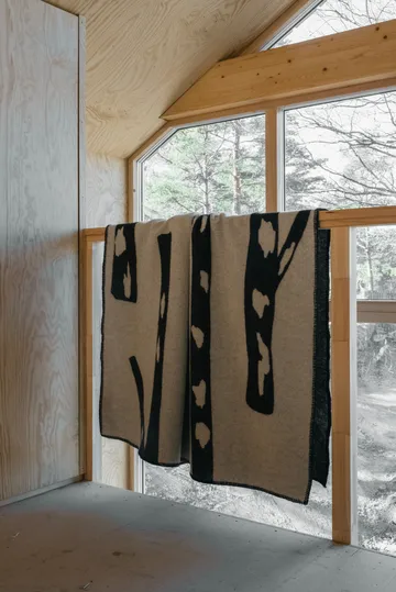 Birch filt 130x180 cm - Black-white - Fine Little Day