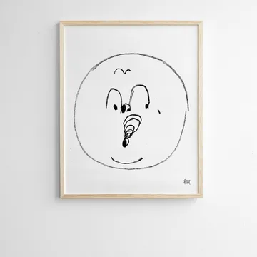 Bubbles poster 40x50 cm - Svart-vit - Fine Little Day