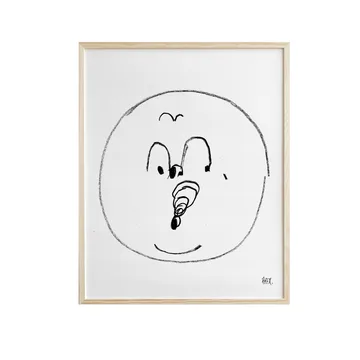 Bubbles poster 40x50 cm - Svart-vit - Fine Little Day