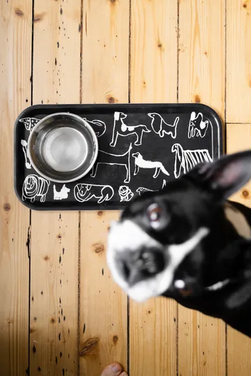 Dogs bricka 22x43 cm - Black-white - Fine Little Day
