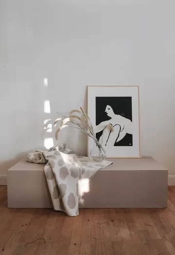 Dots filt 140x180 cm - Beige - Fine Little Day