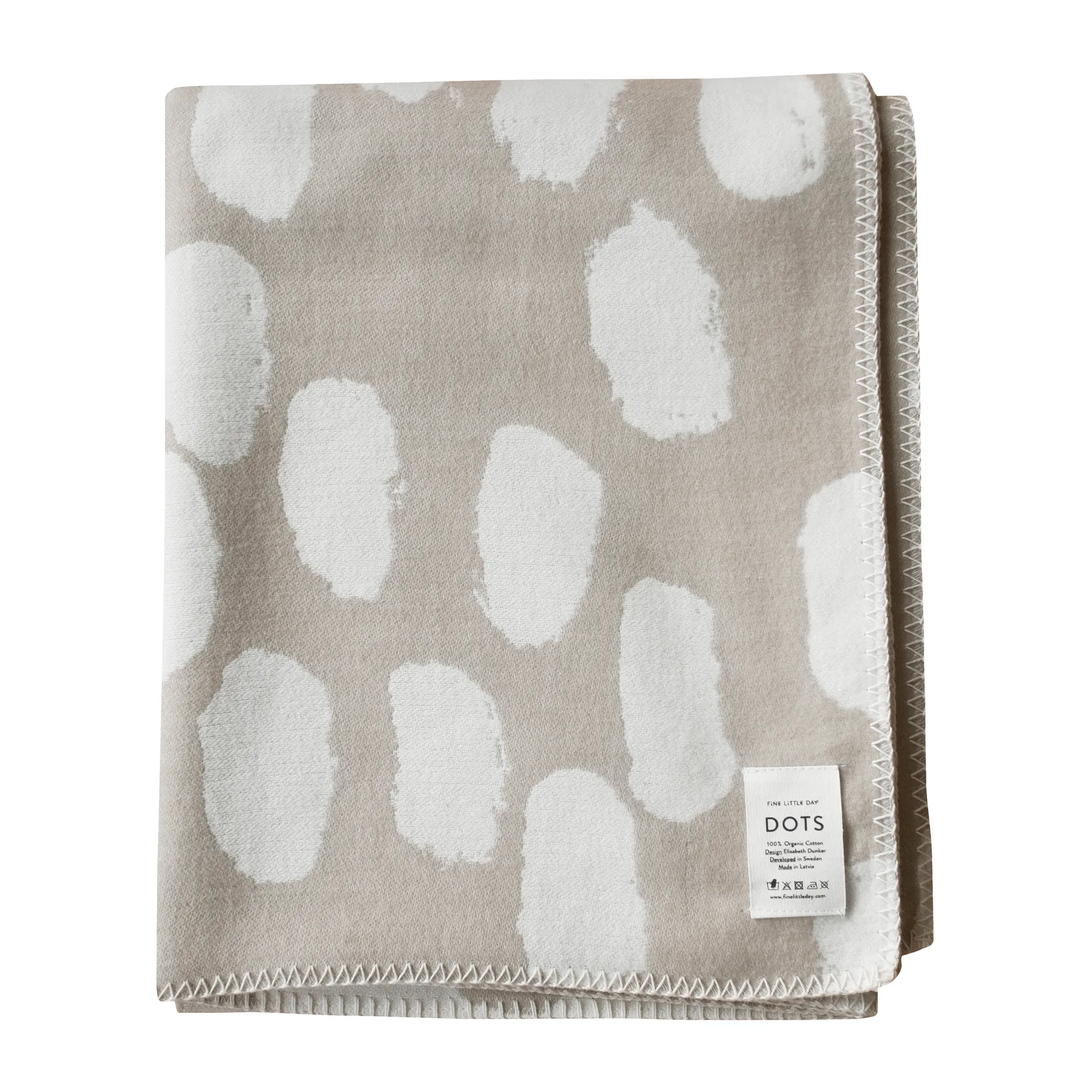 Dots filt 140x180 cm, Beige Fine Little Day