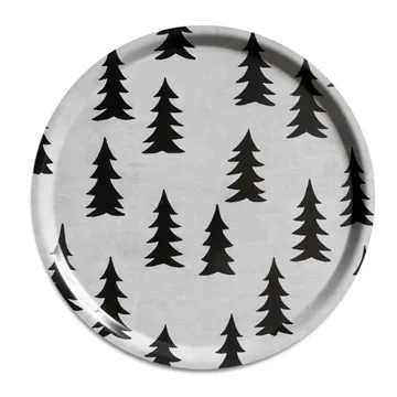 Gran bricka - Vit-svart, Ø38 cm - Fine Little Day