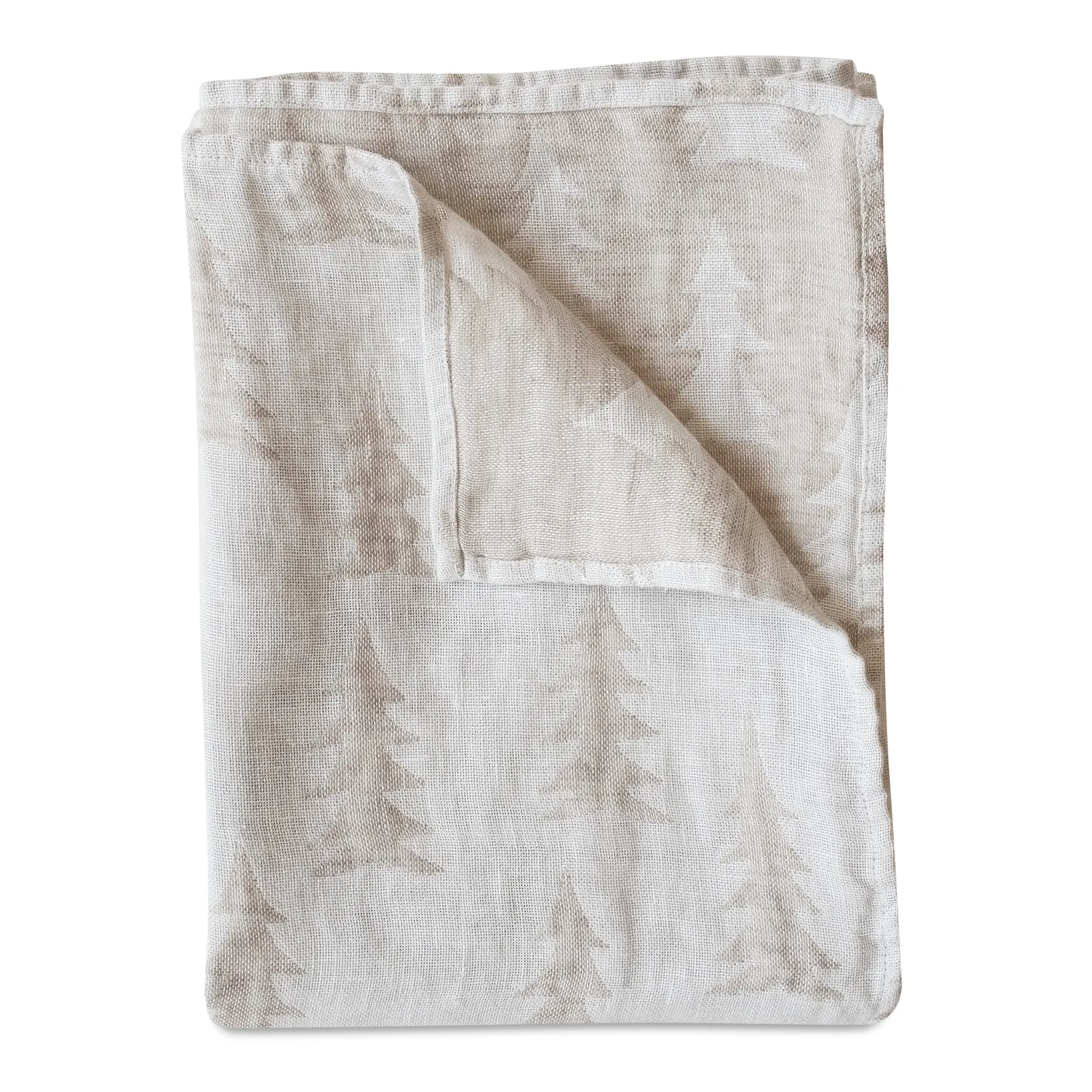 Gran jacquardvävd handduk 90x139 cm, Sand-vit Fine Little Day