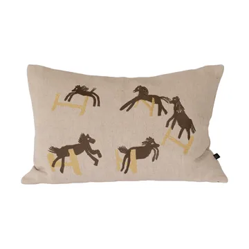 Jumping horse kuddfodral 38x58 cm - Natur - Fine Little Day