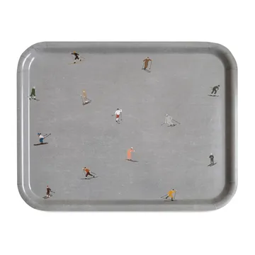 Skiers bricka 33x43 cm - Grå - Fine Little Day