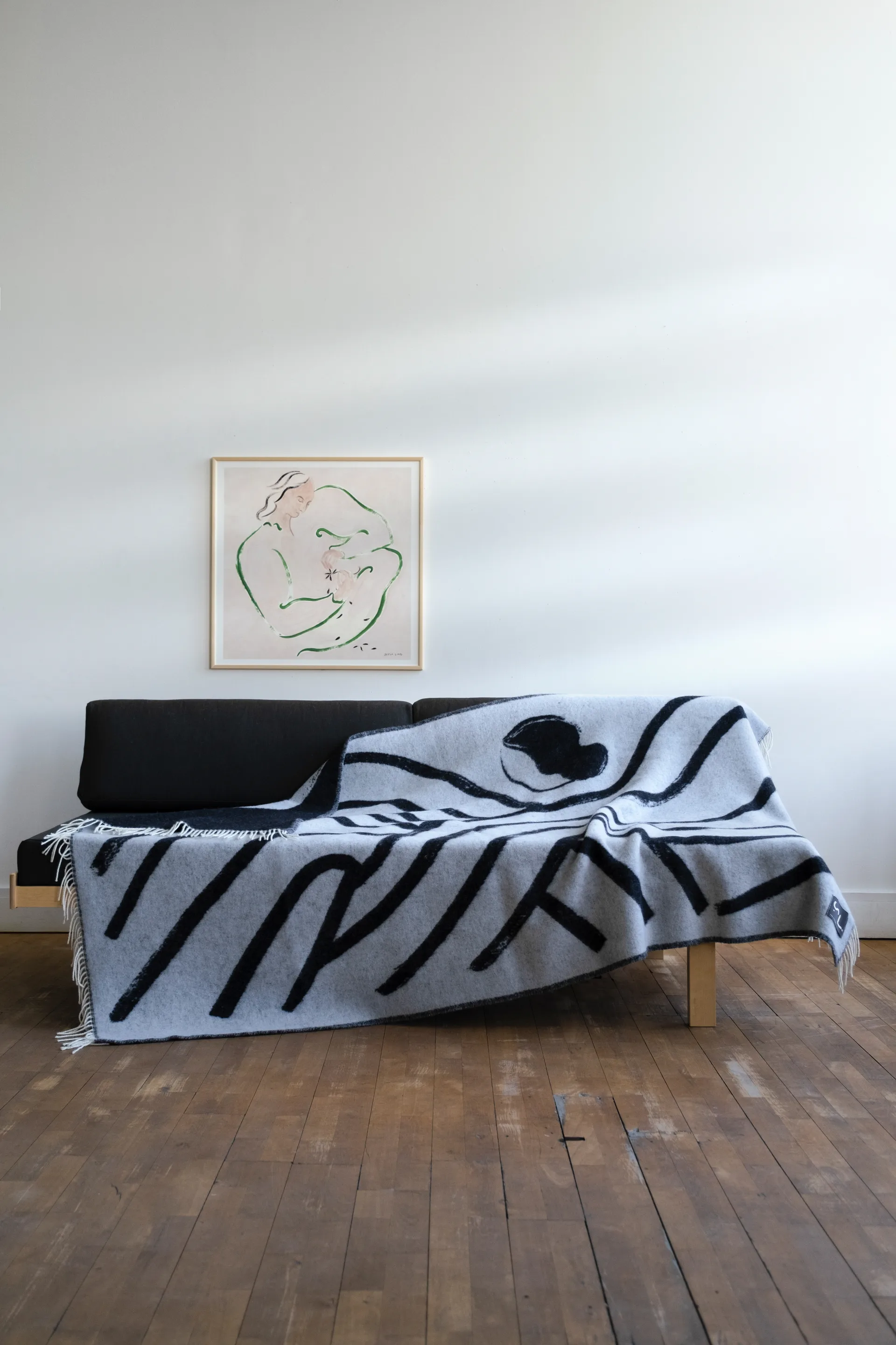 Sofia Lind ullpläd 130x190 cm, Dovegrey Fine Little Day