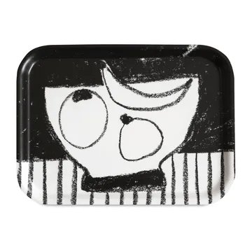 Stilleben bricka 20x27 cm - Svart-vit - Fine Little Day