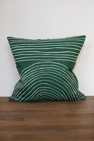Strå kuddfodral 48x48 cm - Green - Fine Little Day