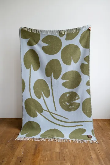 Water lilies pläd 130x220 cm - Blue-green - Fine Little Day