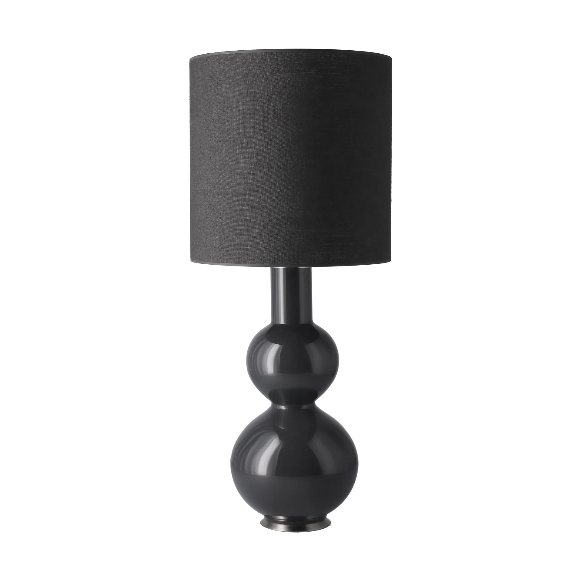 Augusta bordslampa grå lampfot, Lino Negro M Flavia Lamps