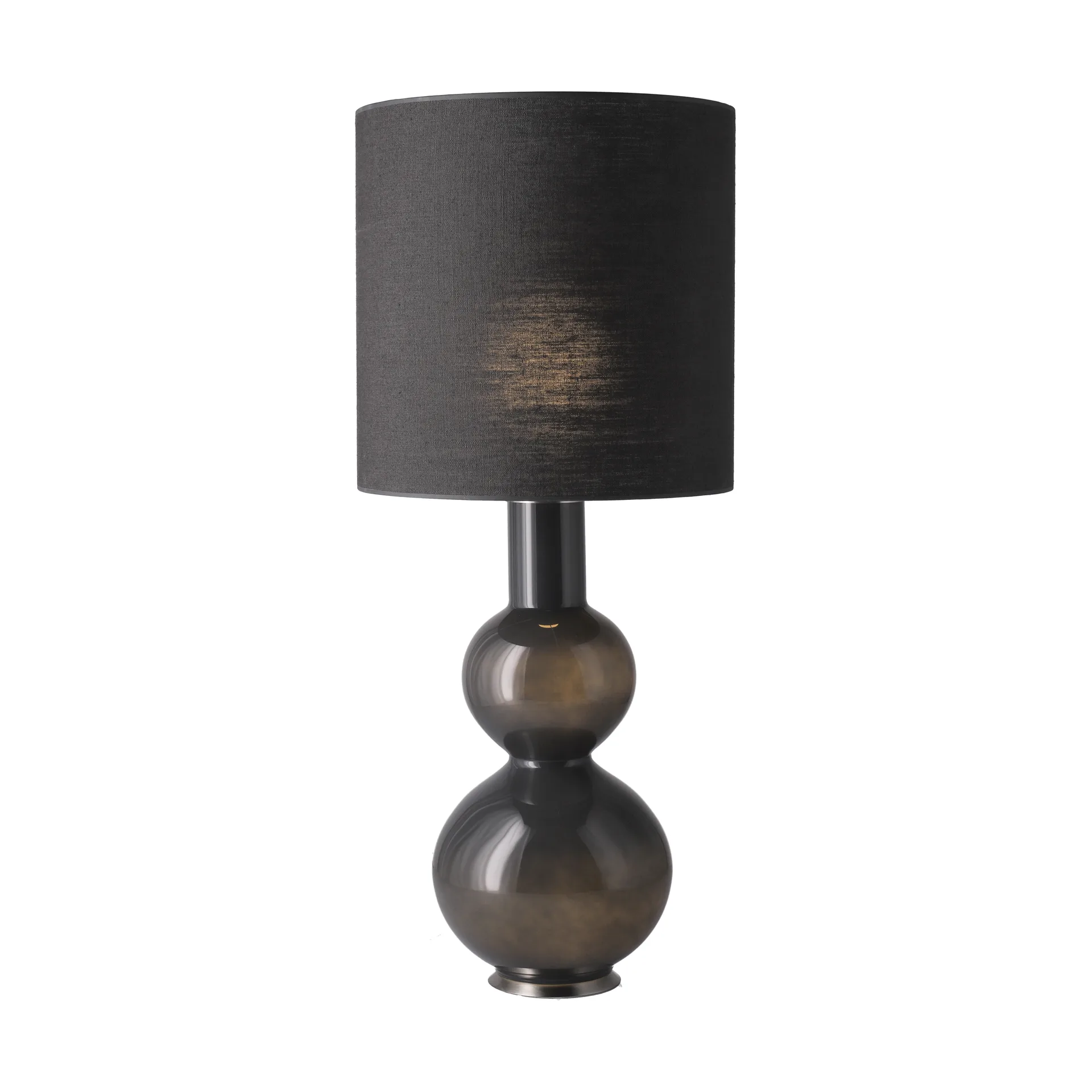 Augusta bordslampa grå lampfot, Lino Negro M Flavia Lamps