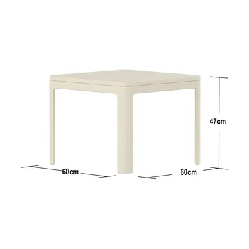 Nova bord 47x60x60 cm - Cream - FLEXA
