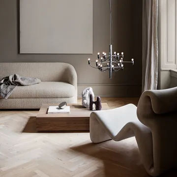 2097 Sarfatti ljuskrona LED - Krom 18 lampor - Flos