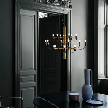 2097 Sarfatti ljuskrona LED - Messing 18 lampor - Flos