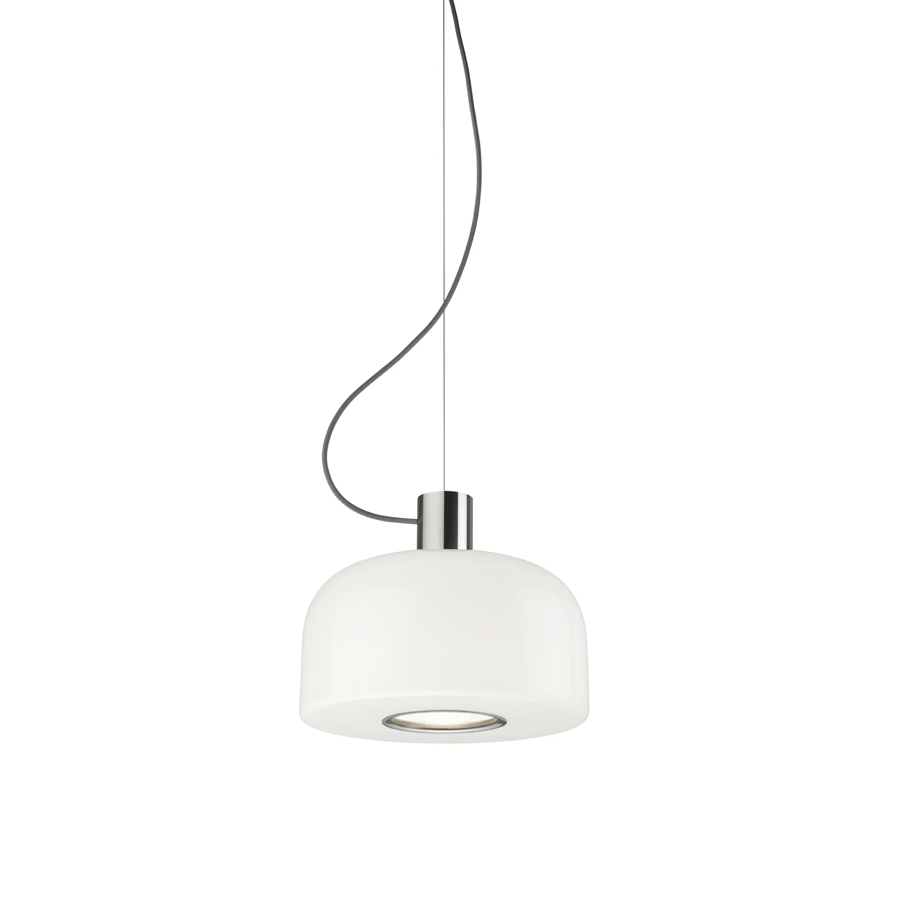 Bellhop Glass S1 pendel, Bright aluminum Flos