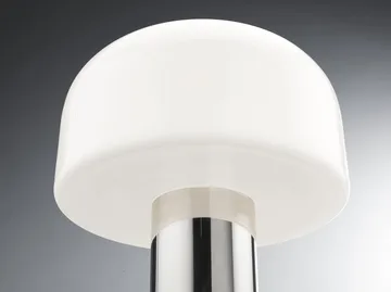 Bellhop Glass T bordslampa - Bright aluminum - Flos
