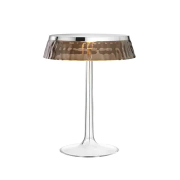 Bon Jour T bordslampa - Chrome-fumé skärm - Flos