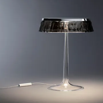 Bon Jour T bordslampa - Transparent-mattkromad topp - Flos