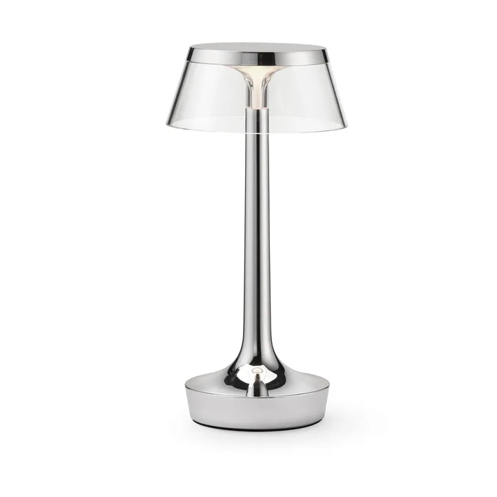 Bon Jour Unplugged bordslampa - Chrome - Flos