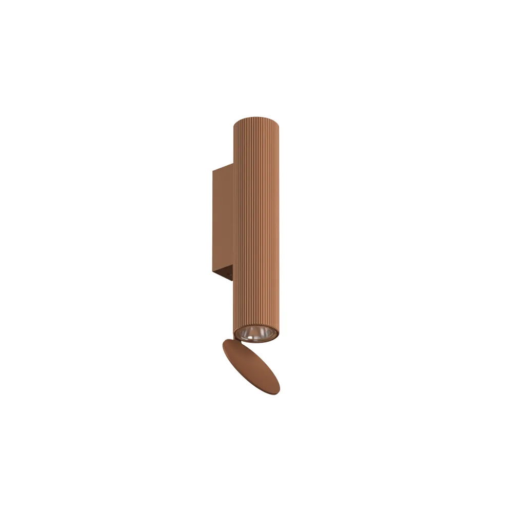 Flauta Riga vägglampa, Koppar Flos