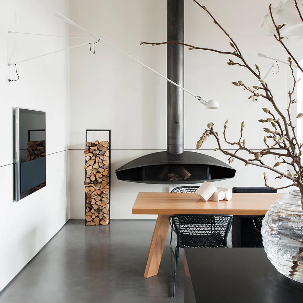 Flos 265 vägglampa, Vit lack Flos