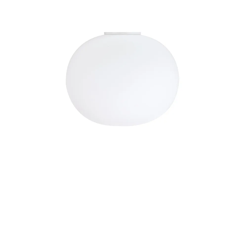 Glo-ball C/W Zero vägg- och taklampa, Vitt opalglas Flos