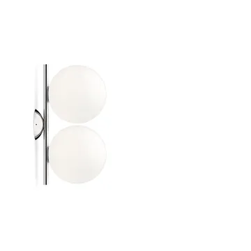 IC lights C/W1 Double vägglampa - Krom-opal - Flos