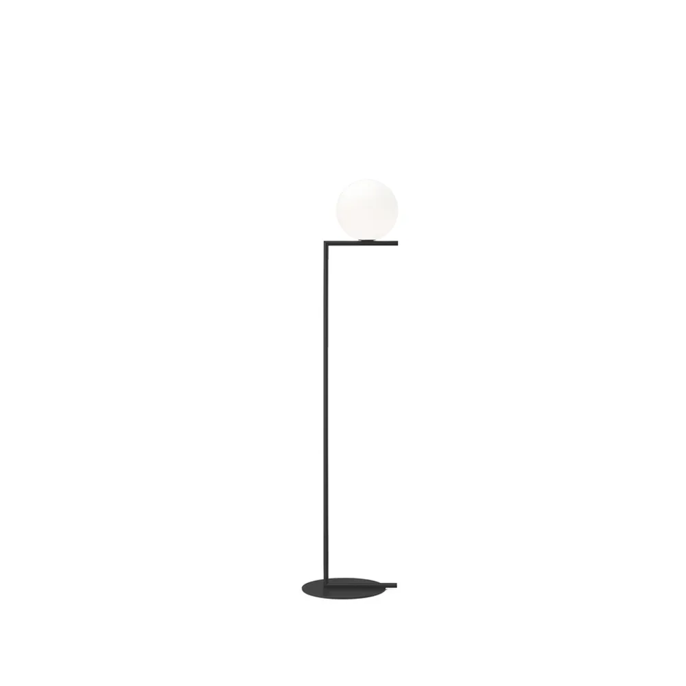 IC lights F1 golvlampa, Svart-opal Flos