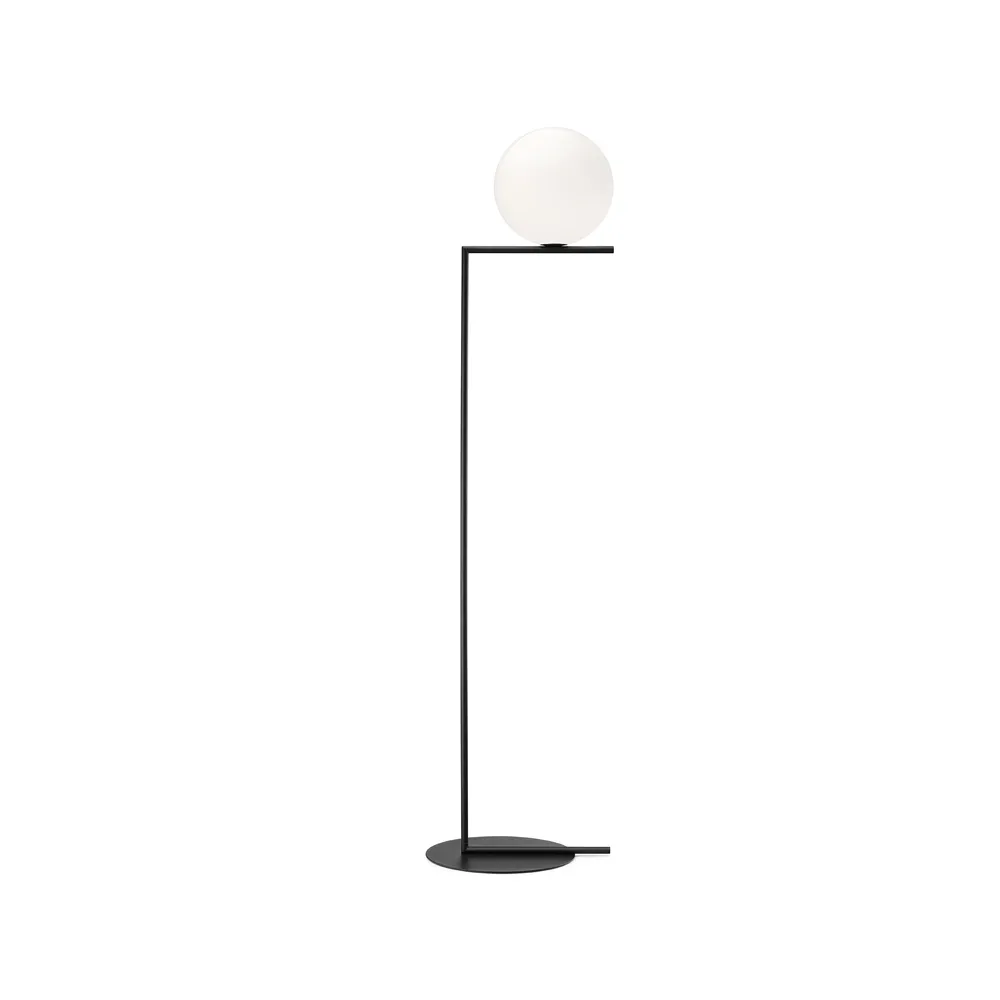 IC Lights F2 golvlampa, Svart-opal Flos