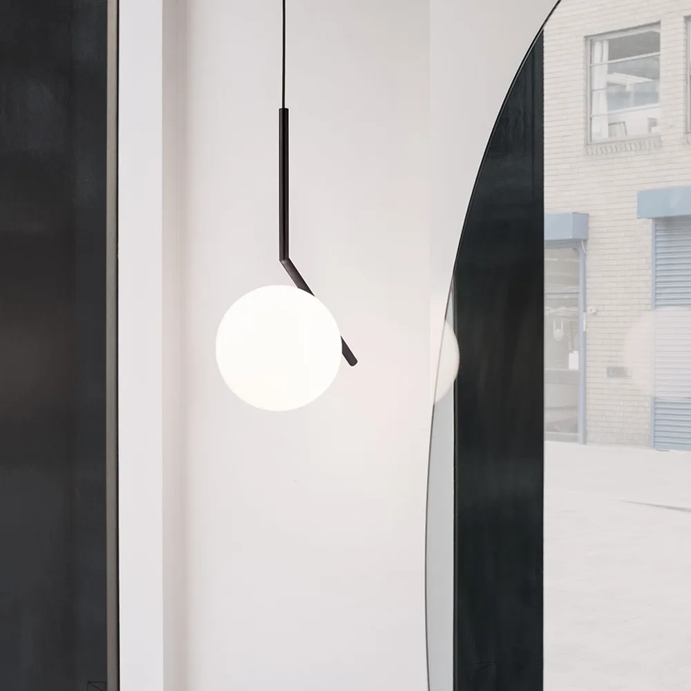 IC lights S1 pendel, Krom-opal Flos