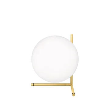 IC lights T2 bordslampa - Borstad mässing-opal - Flos