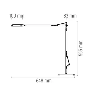 Kelvin T LED bordslampa - Antracit - Flos