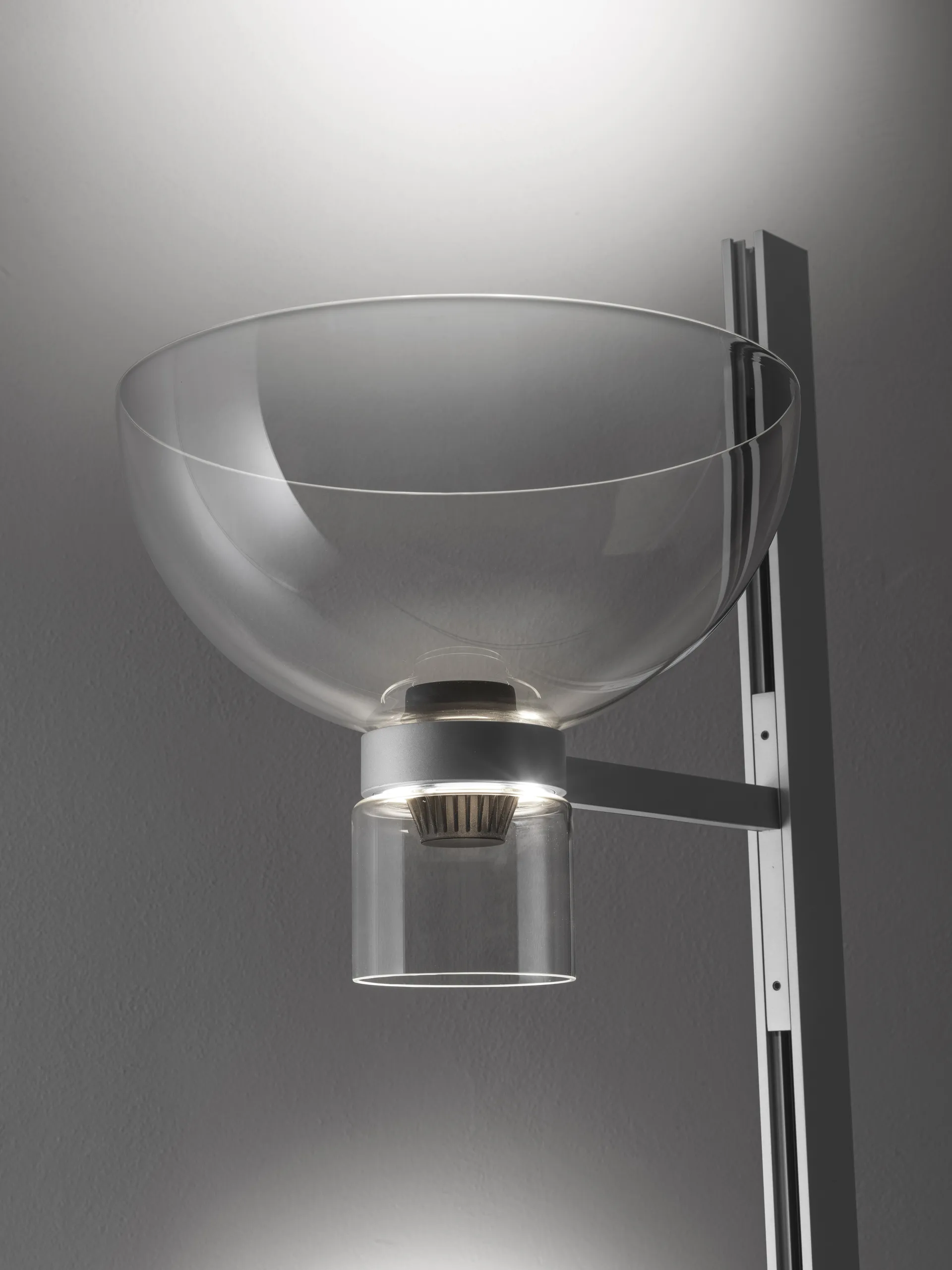 Nocturne F1 bowl golvlampa - silver Flos
