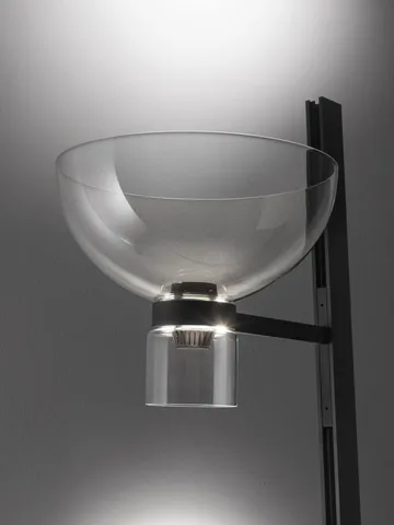 Nocturne F1 bowl golvlampa - svart - Flos