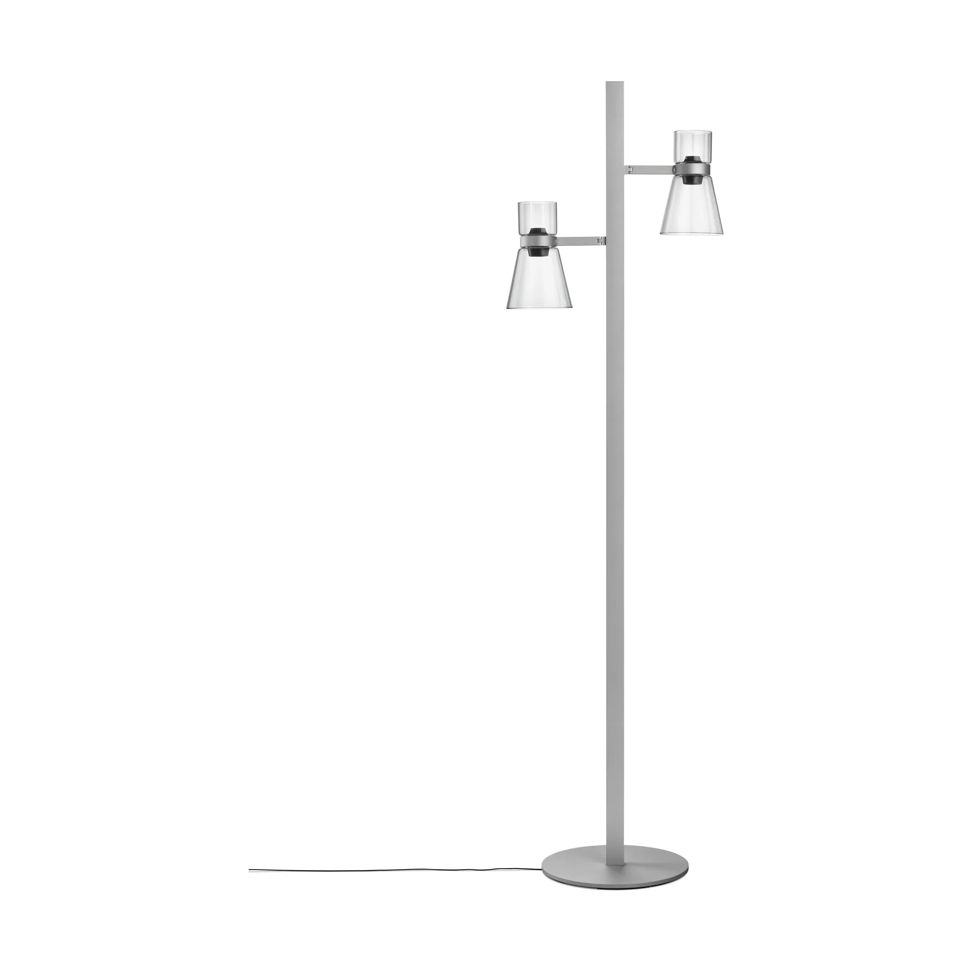 Nocturne F2 cone golvlampa - Silver Flos