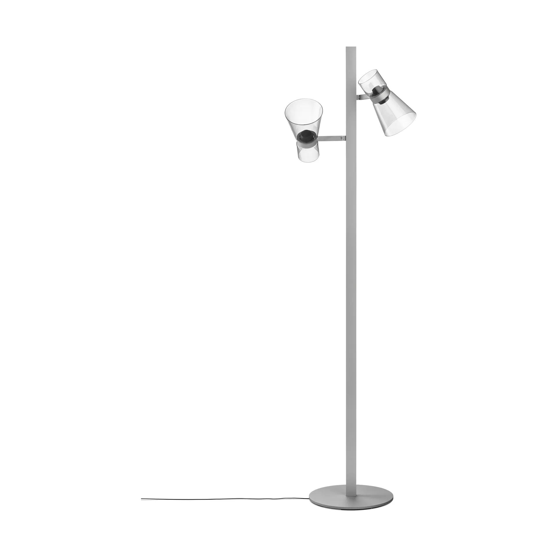 Nocturne F2 cone golvlampa - Silver Flos