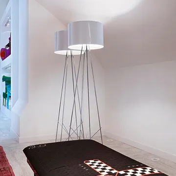 Ray F2 golvlampa - Glas klar - Flos