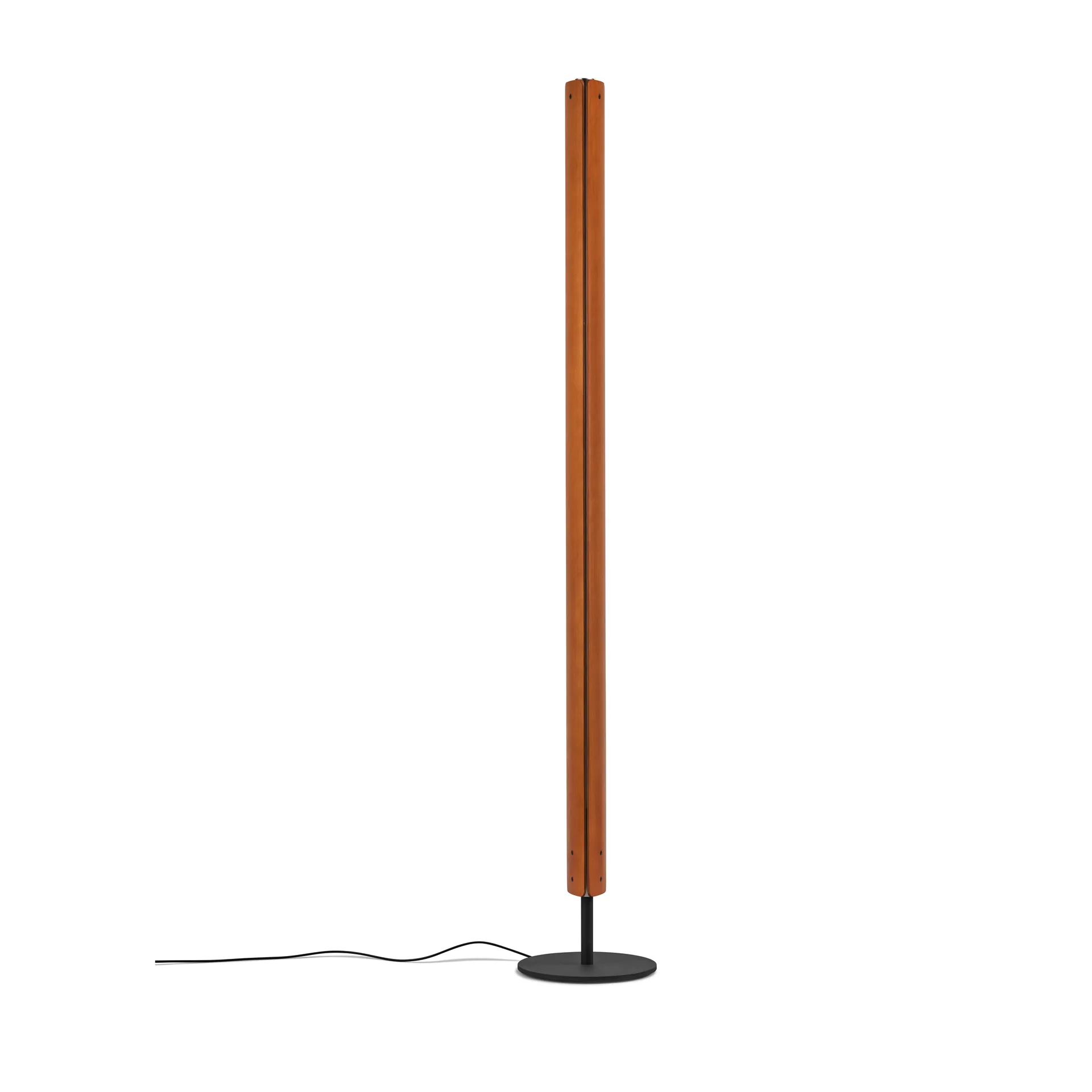 Seki-han golvlampa 226 cm, Heat treatened ash-black metal Flos