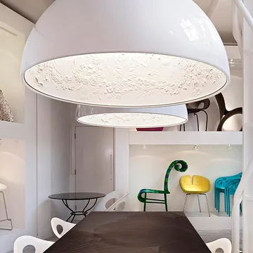 Skygarden 1 pendel - Vit blank - Flos