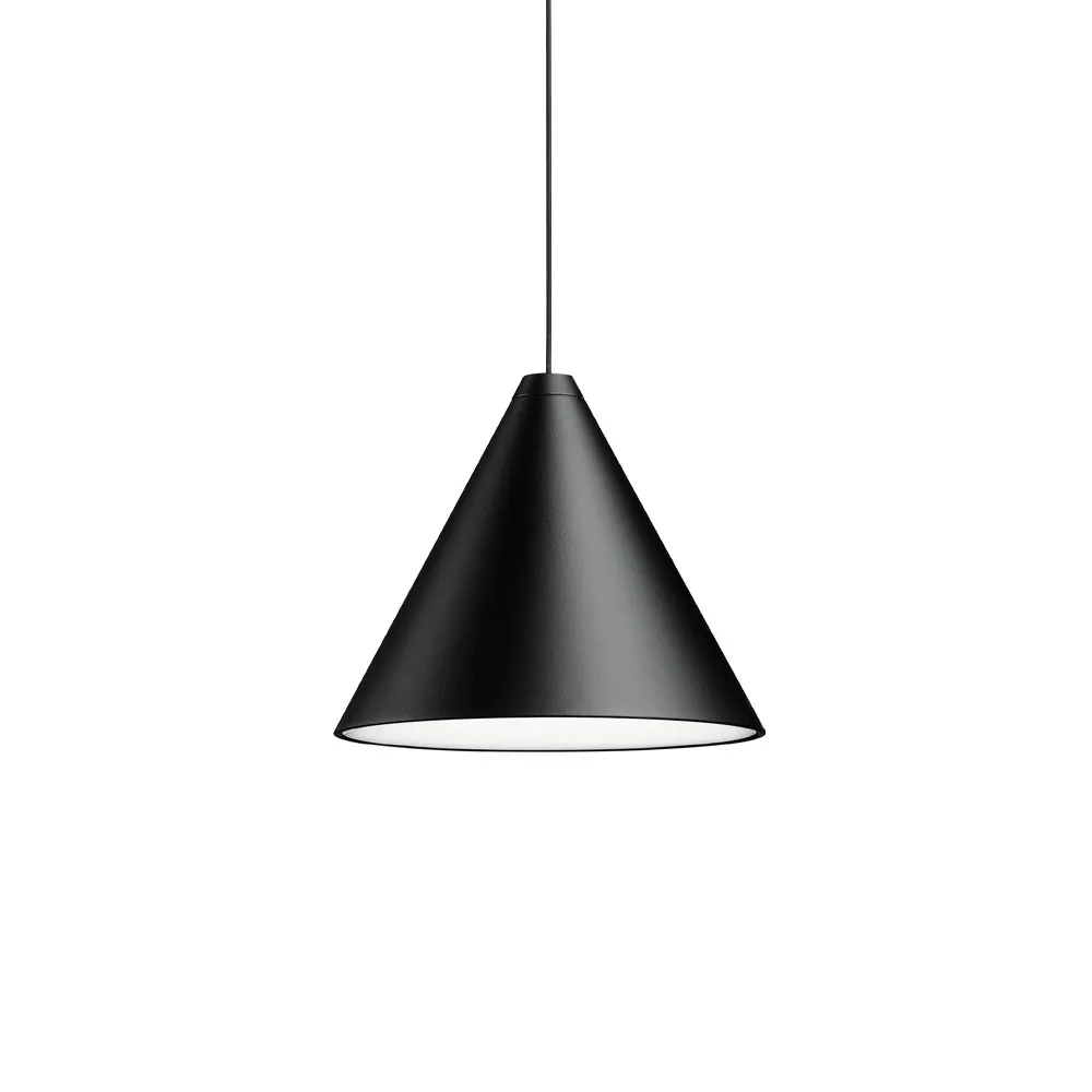 String Light Cone pendel, Svart, 22 m kabel Flos