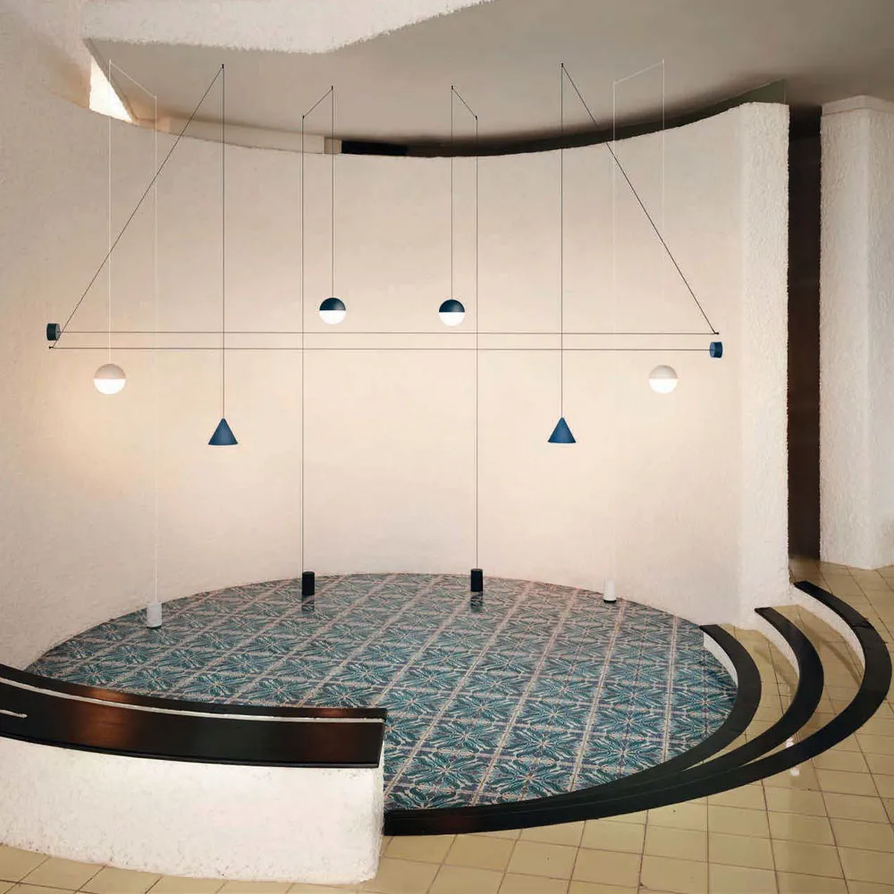 String Light Sphere pendel, Vit, 12 m kabel Flos