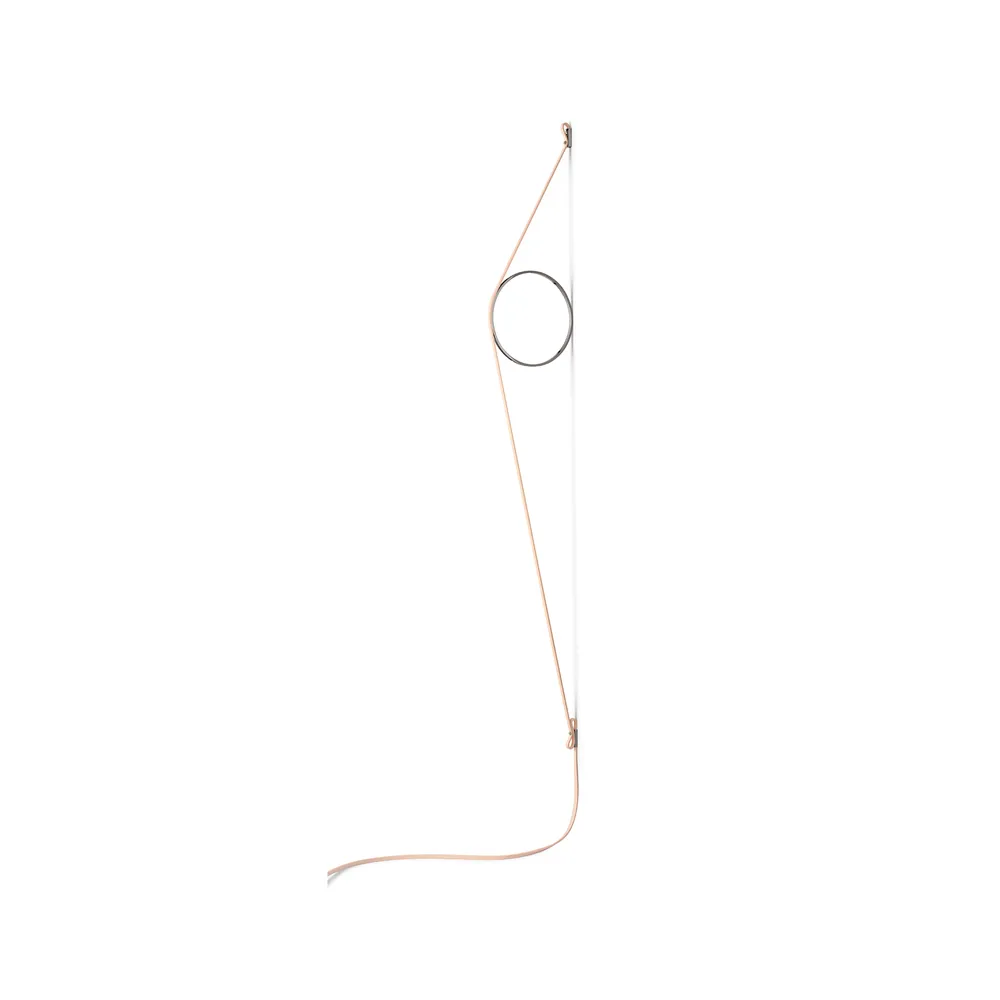Wirering vägglampa, Rosa-svart Flos