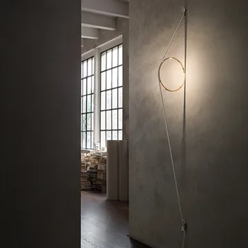 Wirering vägglampa - Rosa-svart - Flos