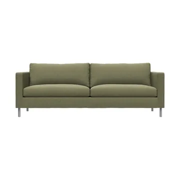 Alex 2,5-sits soffa - Tyg Hiro Lightgreen-aluminiumben - Fogia