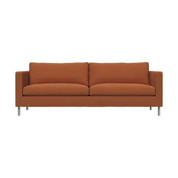 Alex 2,5-sits soffa - Tyg Hiro Rustred-aluminiumben - Fogia