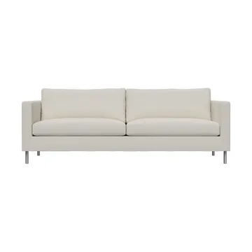 Alex 2,5-sits soffa - Tyg Hiro White-aluminiumben - Fogia
